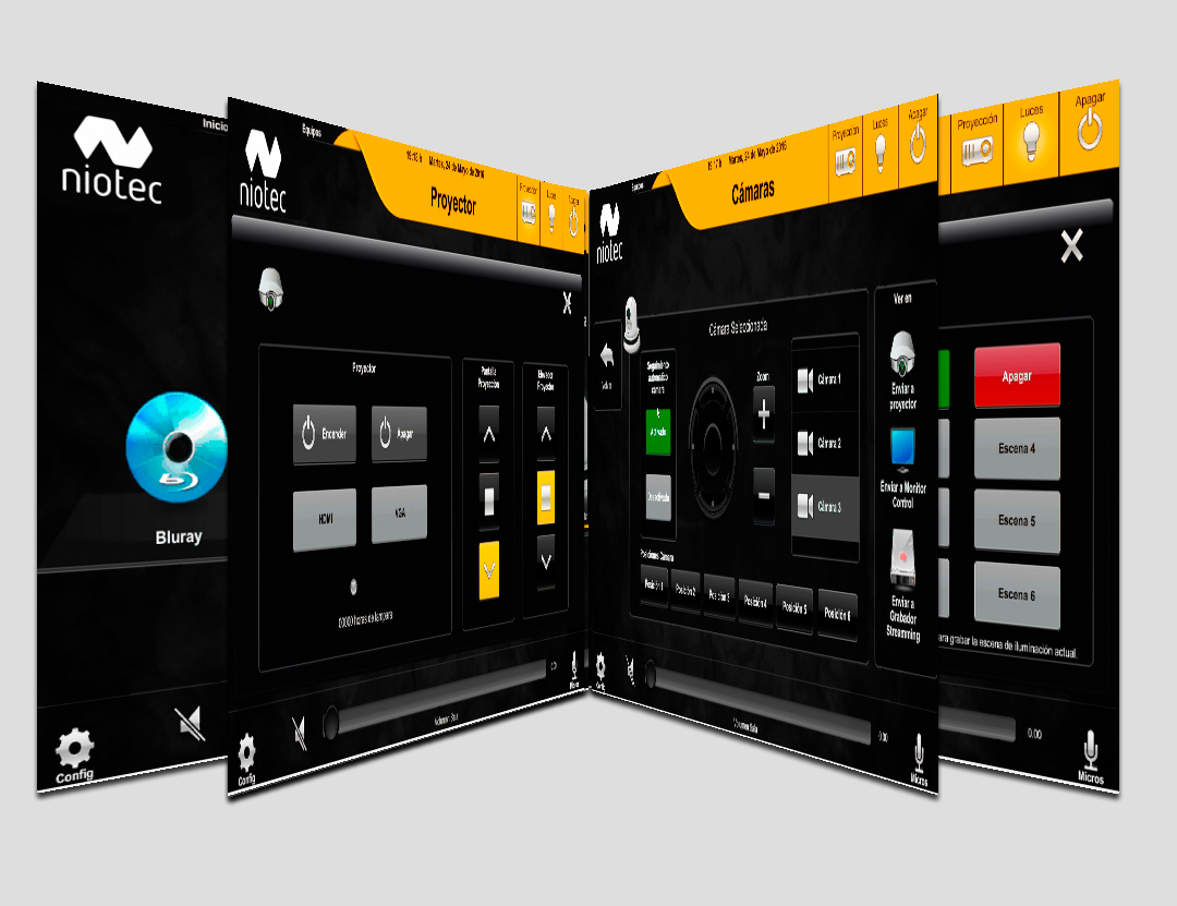 Programación Crestron salón de actos, auditorios y teatros