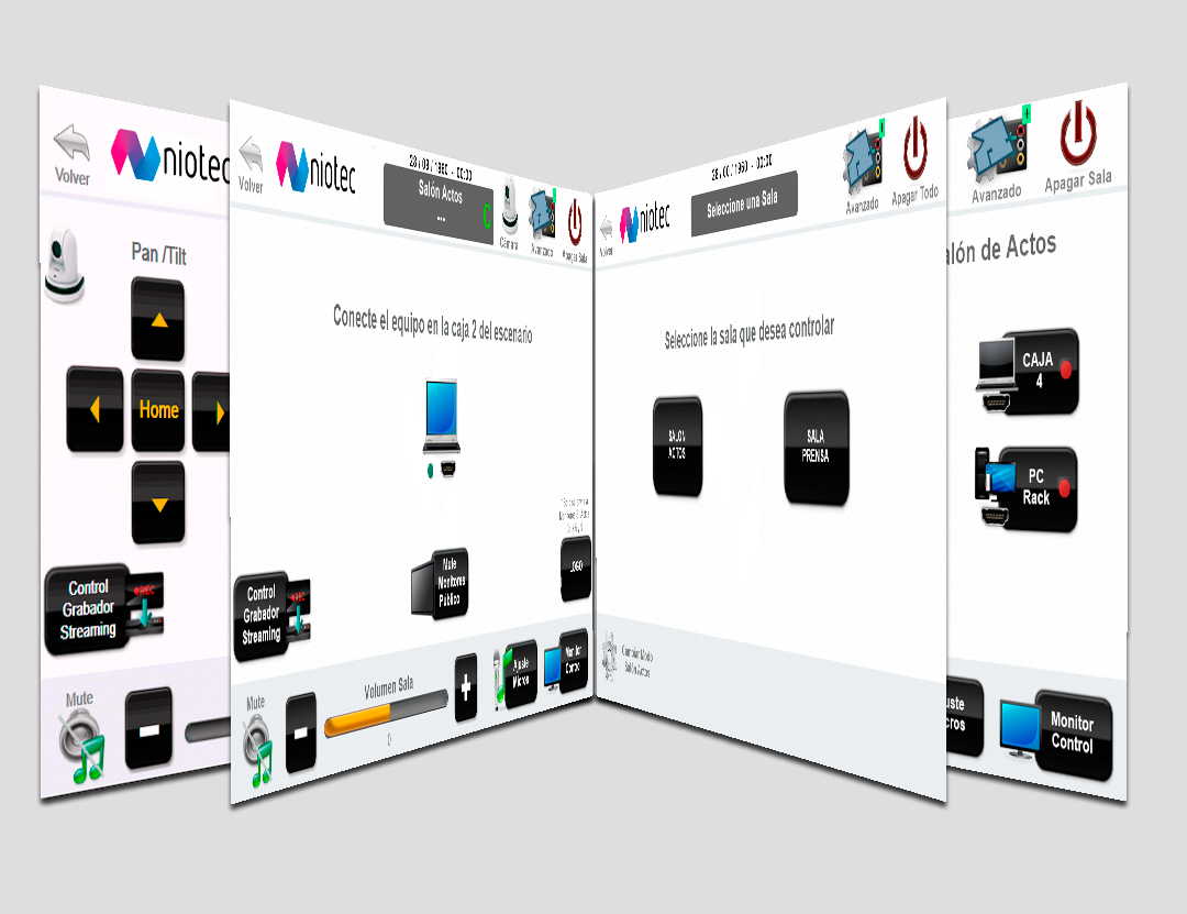 Programacion Extron salon actos y sala prensa