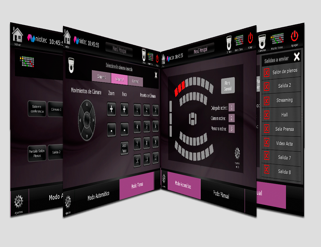 Programacion AMX salón de plenos